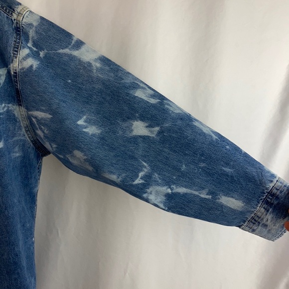 Custom Bleached Big Mac Denim Button Up Shirt XXL - Picture 3 of 14